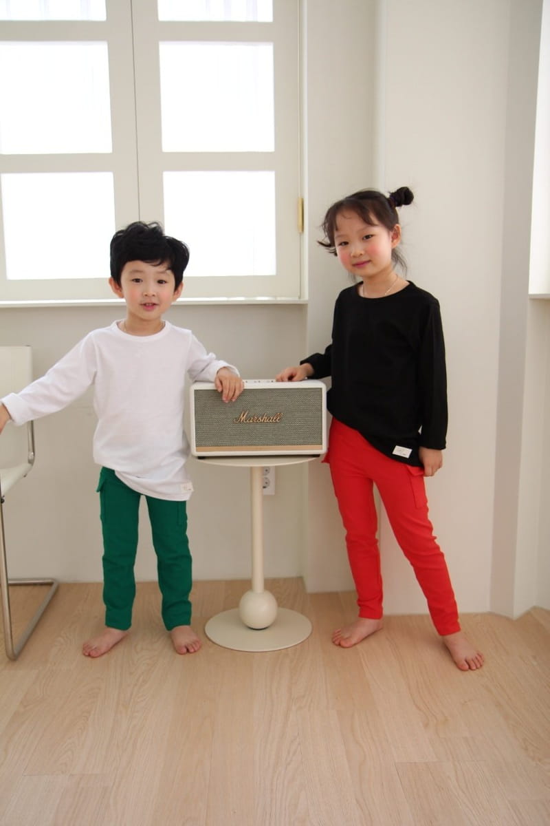 Heart Baby - Korean Children Fashion - #kidsshorts - Heart Color Tee - 4