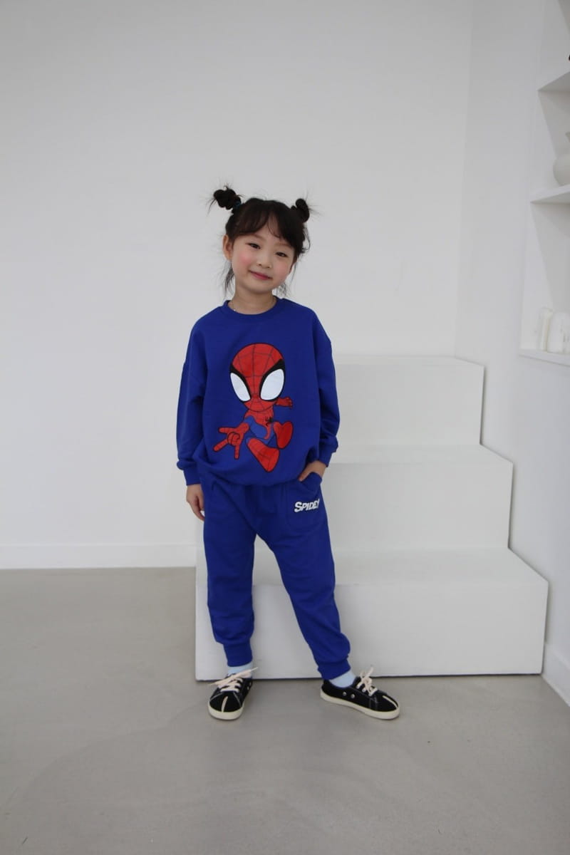 Heart Baby - Korean Children Fashion - #kidzfashiontrend - Spider Top Bottom Set - 2