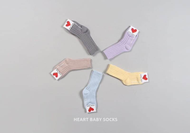 Heart Baby - Korean Children Fashion - #magicofchildhood - Pastel Boodle Socks Set