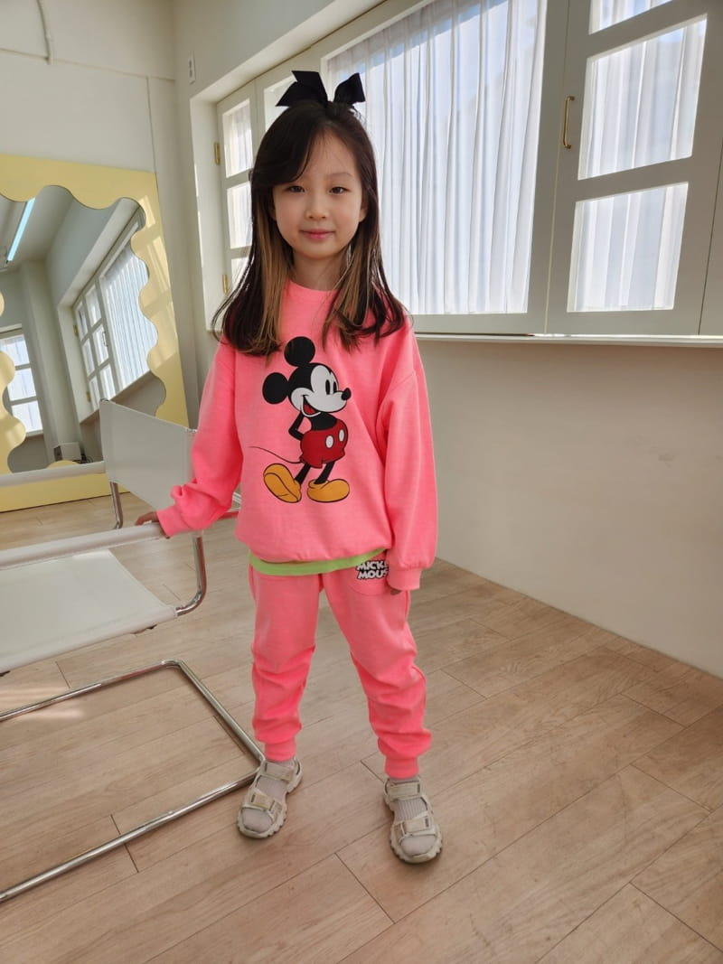 Heart Baby - Korean Children Fashion - #minifashionista - Neon M Top Bottom Set - 8