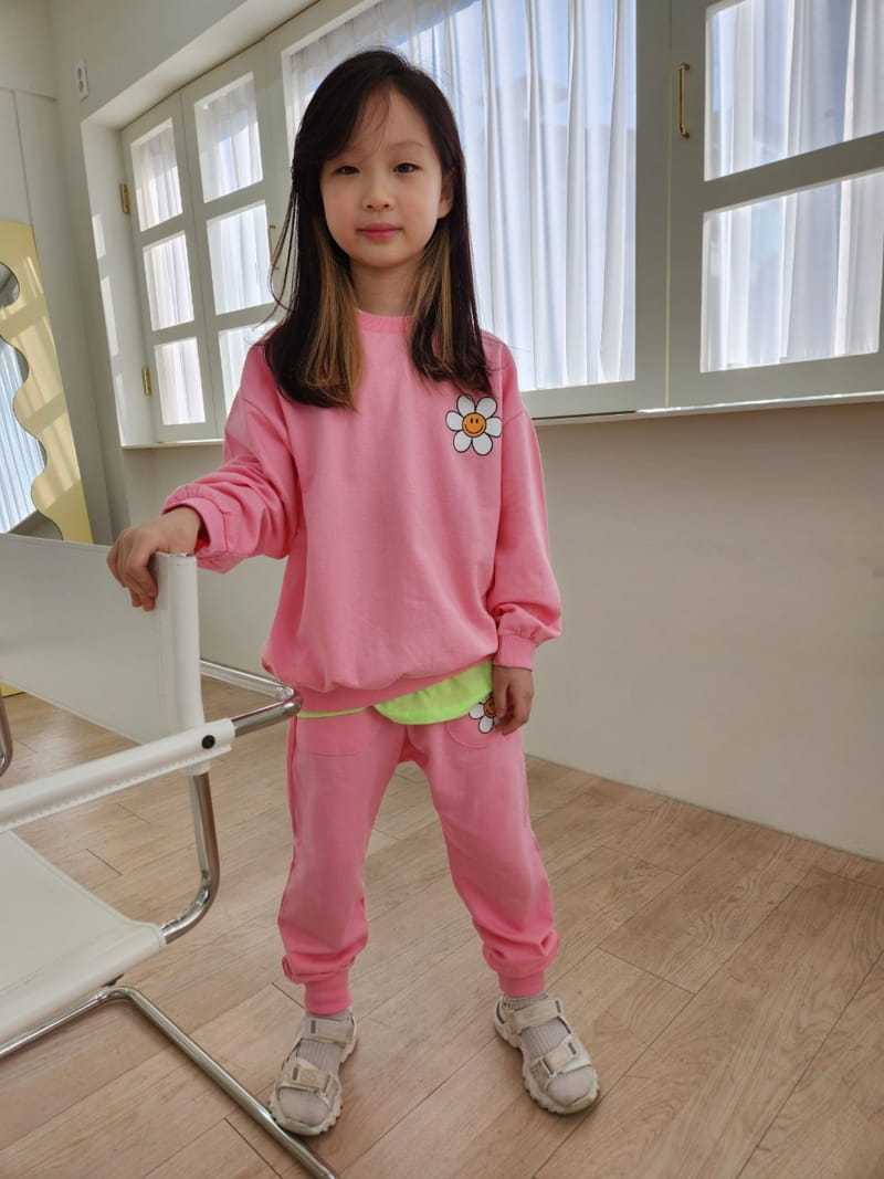 Heart Baby - Korean Children Fashion - #prettylittlegirls - Sun Flower Top Bottom Set - 8
