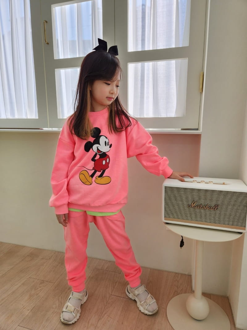 Heart Baby - Korean Children Fashion - #prettylittlegirls - Neon M Top Bottom Set - 9