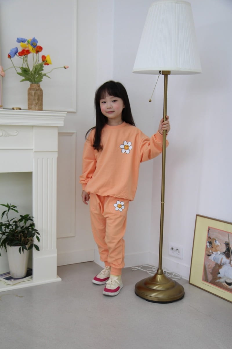 Heart Baby - Korean Children Fashion - #stylishchildhood - Sun Flower Top Bottom Set - 11