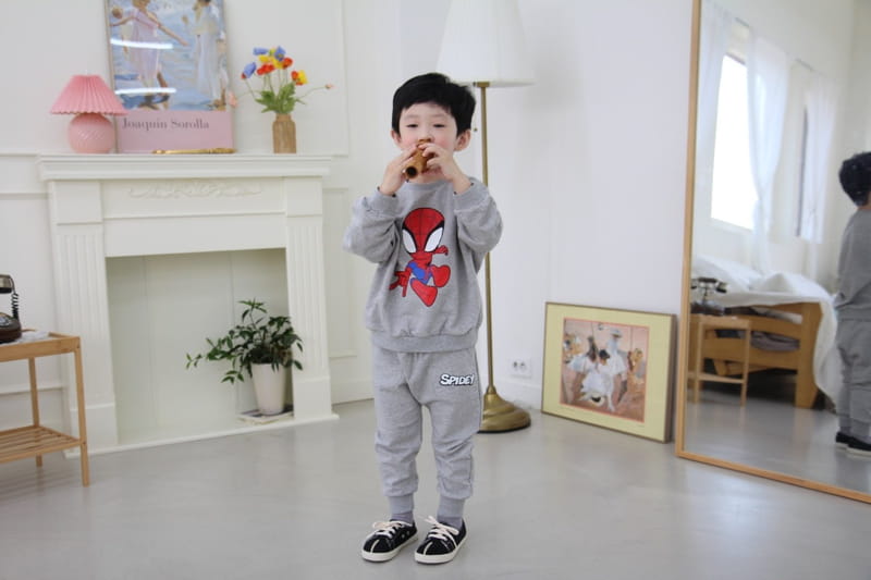Heart Baby - Korean Children Fashion - #stylishchildhood - Spider Top Bottom Set - 10