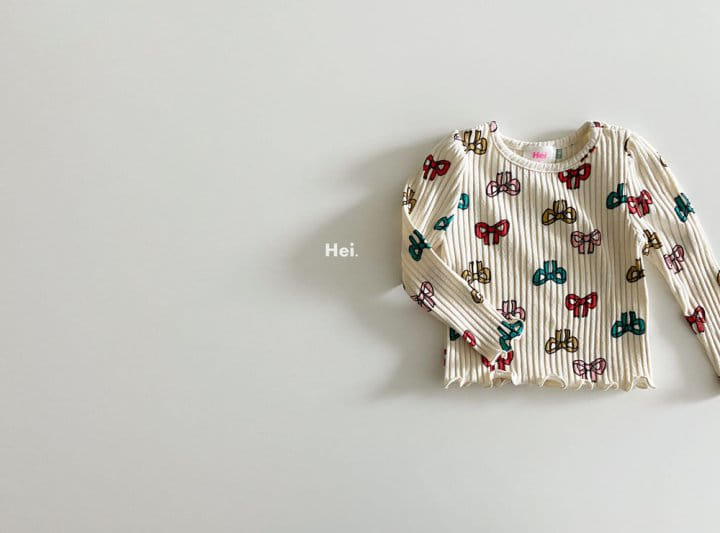 Hei - Korean Children Fashion - #childofig - Ribbon Tee - 11