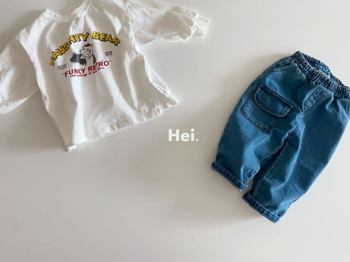 Hei - Korean Children Fashion - #kidsstore - Pocket Jeans - 3