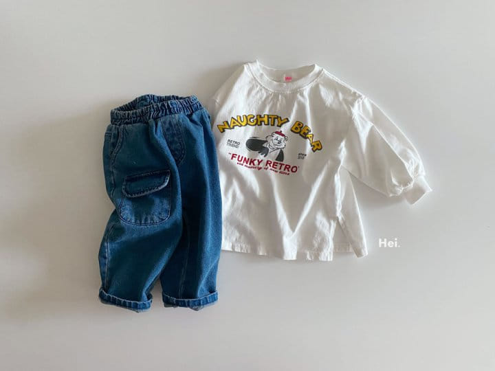 Hei - Korean Children Fashion - #kidsstore - Pocket Jeans - 4