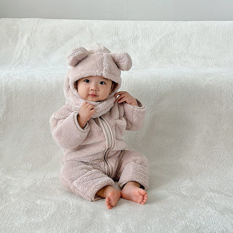 Here I Am - Korean Children Fashion - #childrensboutique - Kinder Fleece Baby Bodysuit