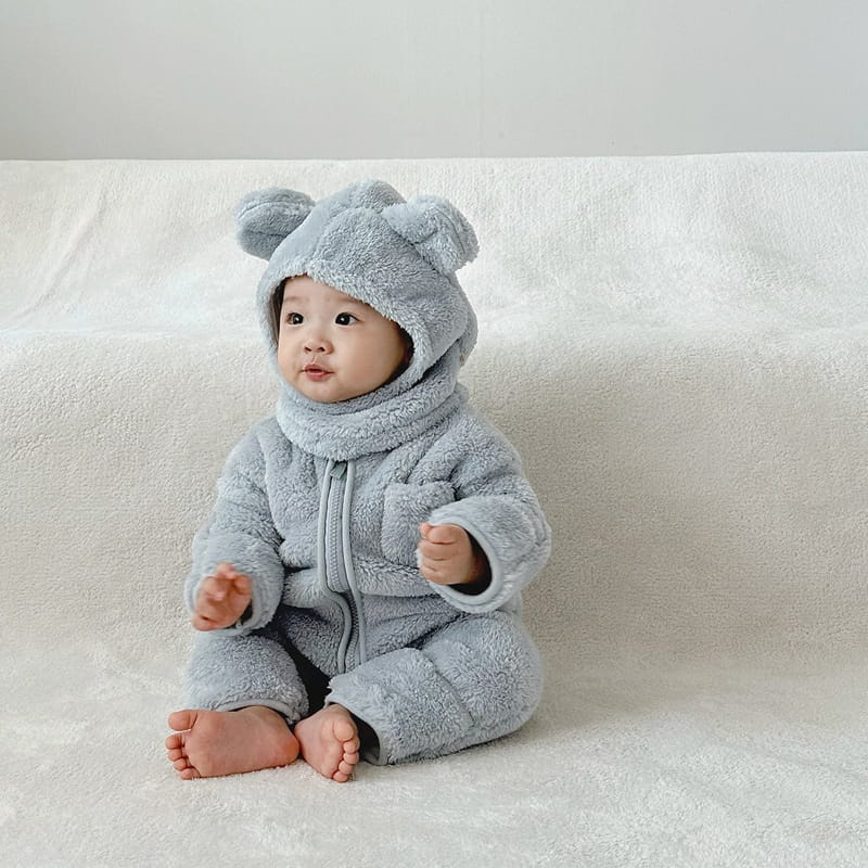 Here I Am - Korean Children Fashion - #kidsstore - Kinder Fleece Baby Bodysuit - 6