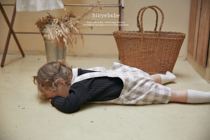 Hi Byebebe - Korean Baby Fashion - #babyboutiqueclothing - Hoi Check Dungarees Pants - 10