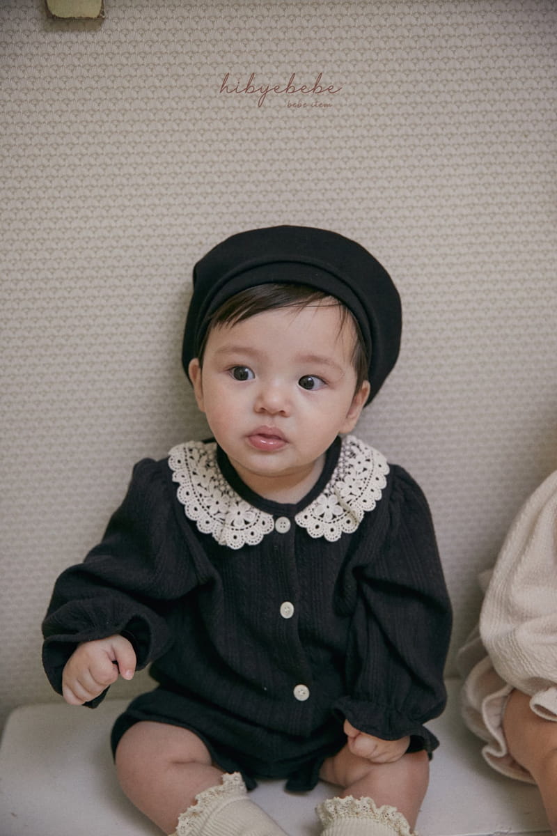 Hi Byebebe - Korean Baby Fashion - #babyboutique - Lace Collar Top Bottom Set - 4