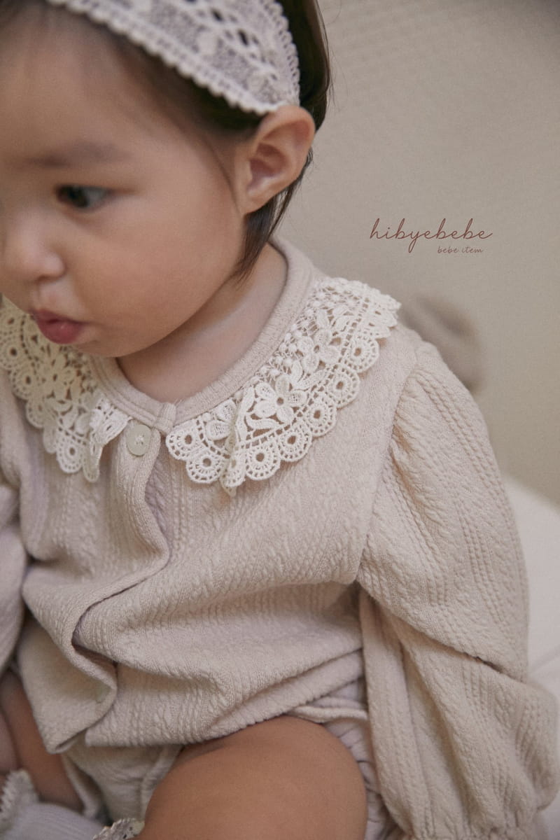 Hi Byebebe - Korean Baby Fashion - #babylifestyle - Lace Collar Top Bottom Set - 9