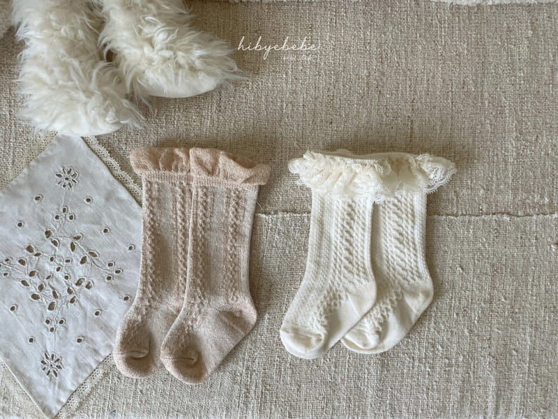 Hi Byebebe - Korean Baby Fashion - #babyootd - Bling Lace Socks Set - 4