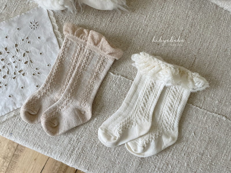 Hi Byebebe - Korean Baby Fashion - #babyoutfit - Bling Lace Socks Set - 5