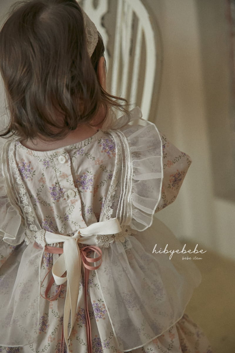 Hi Byebebe - Korean Baby Fashion - #babyoutfit - Floral Shirring One-piece - 11