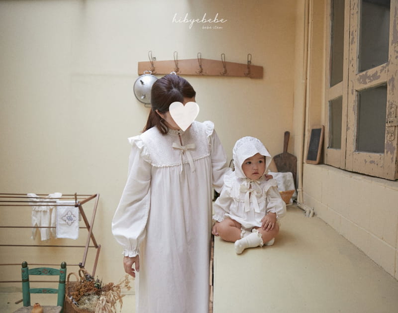 Hi Byebebe - Korean Baby Fashion - #babyoutfit - Mom Ribbon Frill One-piece