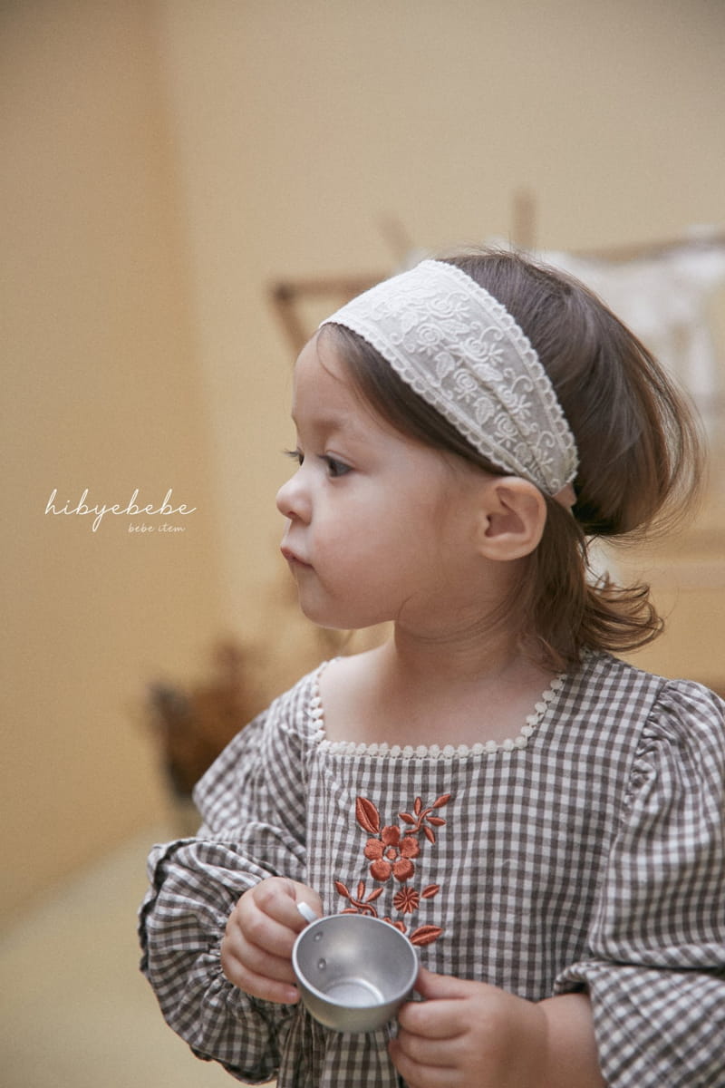 Hi Byebebe - Korean Baby Fashion - #onlinebabyshop - Bell Check One-piece - 9