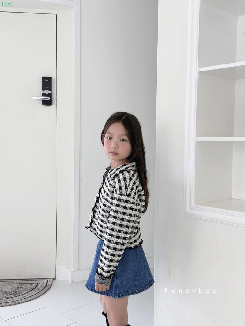 Honeybee - Korean Children Fashion - #Kfashion4kids - Twid Check Cardigan - 9
