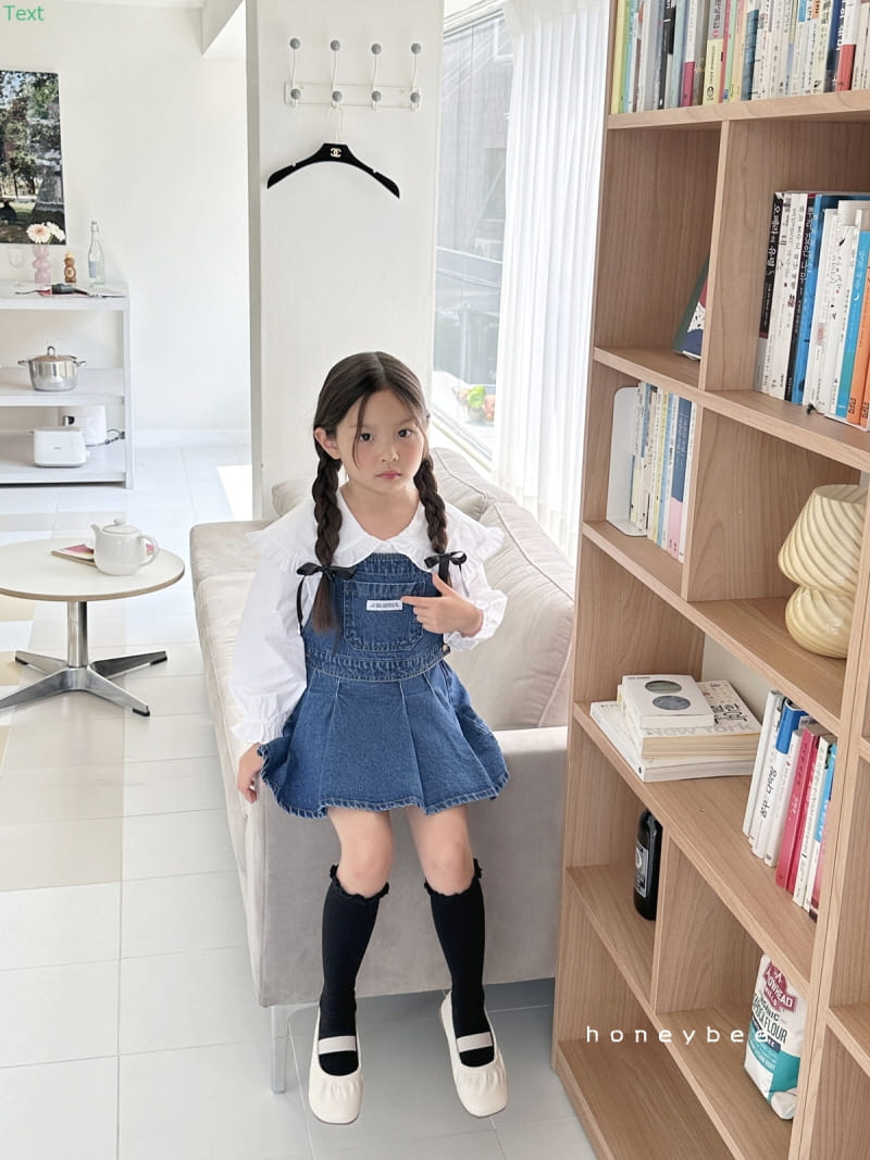 Honeybee - Korean Children Fashion - #designkidswear - Denim Wrinkle Skirt - 12