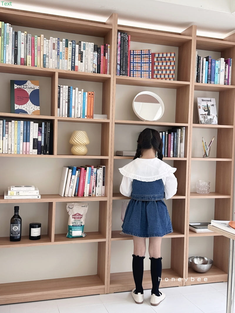 Honeybee - Korean Children Fashion - #kidsshorts - Denim Wrinkle Skirt