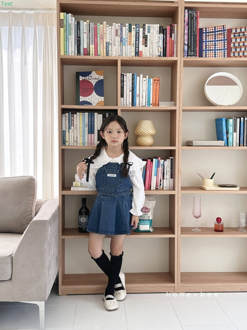Honeybee - Korean Children Fashion - #kidsstore - Denim String Vests - 8