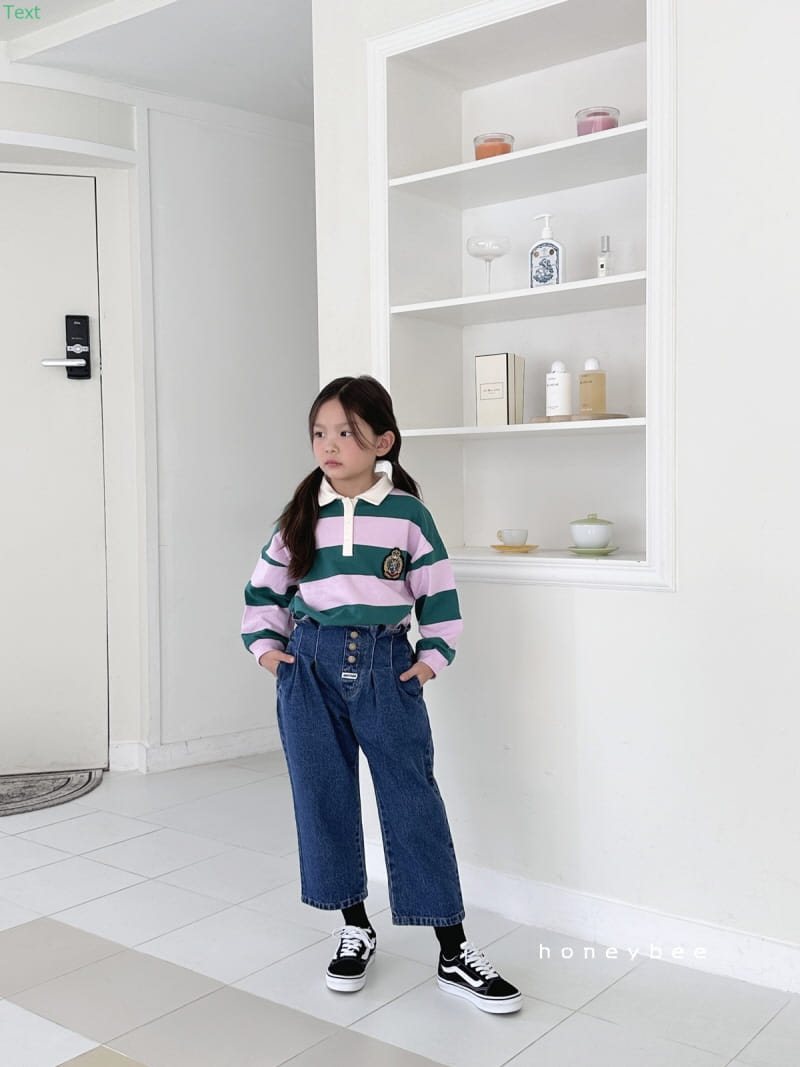 Honeybee - Korean Children Fashion - #kidzfashiontrend - Button Jeans - 6