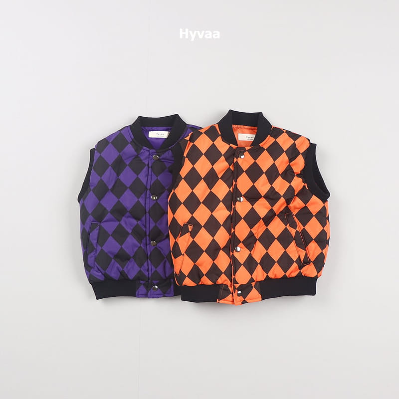 Hyvaa - Korean Children Fashion - #childofig - Argyle Padding Vest