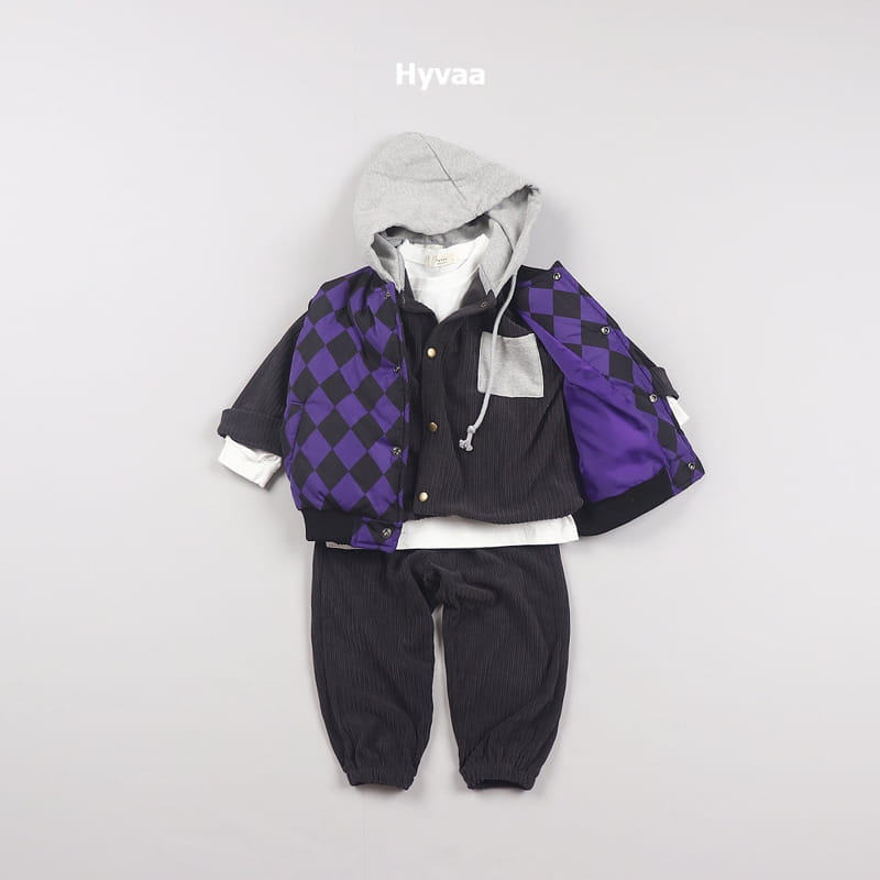 Hyvaa - Korean Children Fashion - #magicofchildhood - Argyle Padding Vest - 11