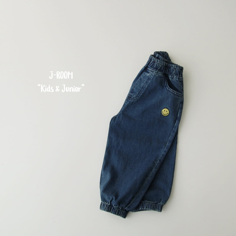 J-Room - Korean Children Fashion - #childofig - Embrodiery Denim Jogger Pants - 8