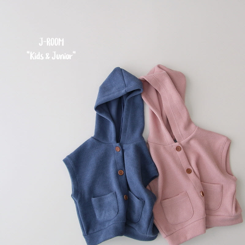 J-Room - Korean Children Fashion - #childrensboutique - Rib Open Hoody Vest - 2