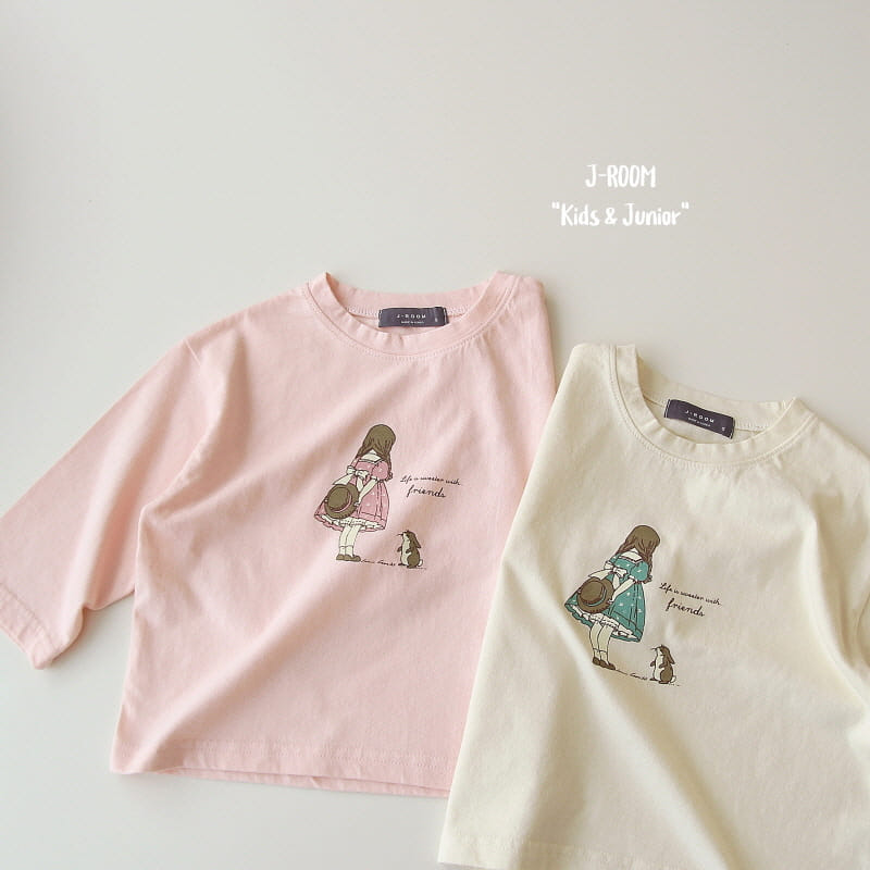 J-Room - Korean Children Fashion - #designkidswear - Girl Paint Tee