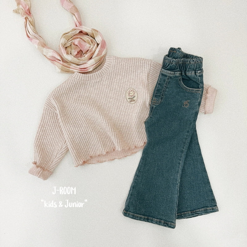 J-Room - Korean Children Fashion - #designkidswear - Macaroon Knit Crop Tee - 4