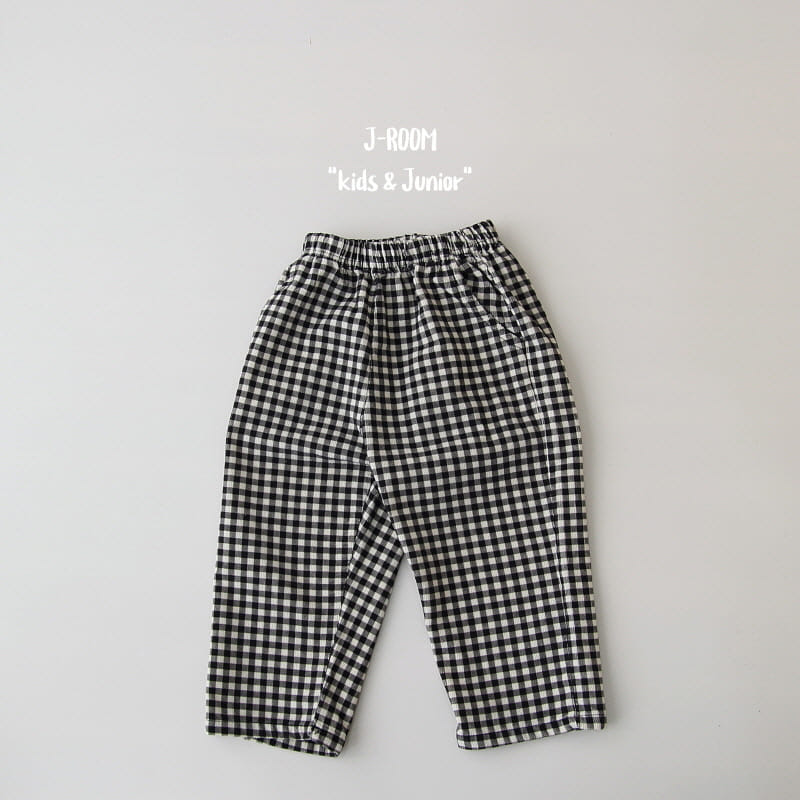 J-Room - Korean Children Fashion - #kidsshorts - Rib Check Pants - 10