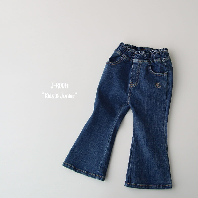 J-Room - Korean Children Fashion - #kidsshorts - Cherry Bootscut Jeans
