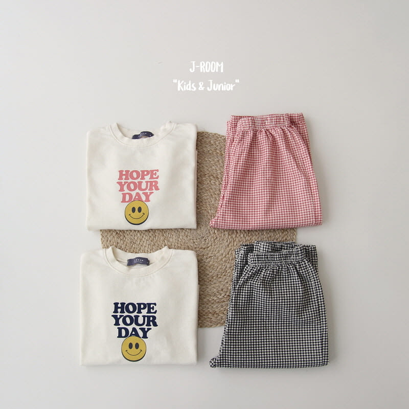 J-Room - Korean Children Fashion - #kidsstore - Rib Check Top Bottom Set - 5