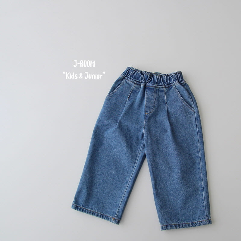 J-Room - Korean Children Fashion - #kidzfashiontrend - Wrinkle Wide Jeans