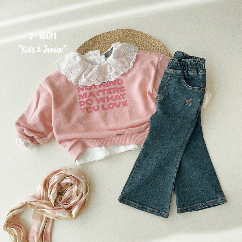 J-Room - Korean Children Fashion - #littlefashionista - Cherry Bootscut Jeans - 5