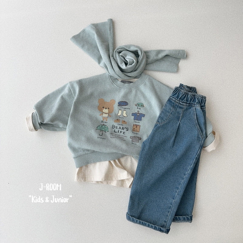 J-Room - Korean Children Fashion - #littlefashionista - Wrinkle Wide Jeans - 4