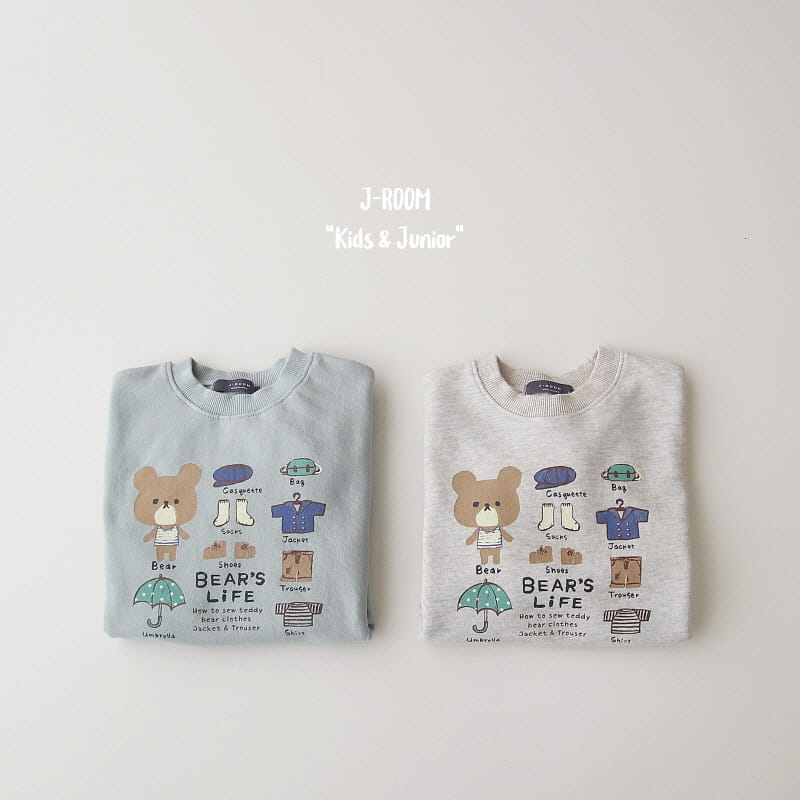J-Room - Korean Children Fashion - #minifashionista - Bear Life Sweatshirt - 3