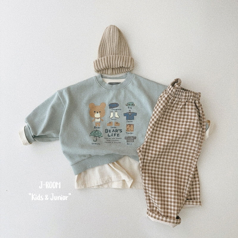 J-Room - Korean Children Fashion - #toddlerclothing - Rib Check Pants - 3