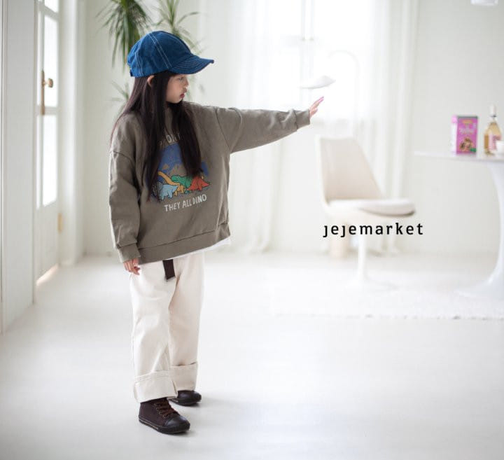 Jeje Market - Korean Children Fashion - #designkidswear - Dino Sweatshirt - 2