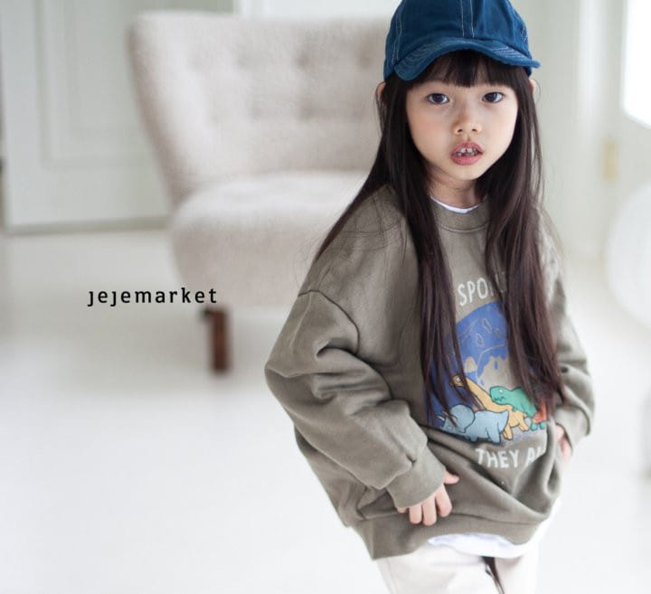 Jeje Market - Korean Children Fashion - #discoveringself - Dino Sweatshirt - 3