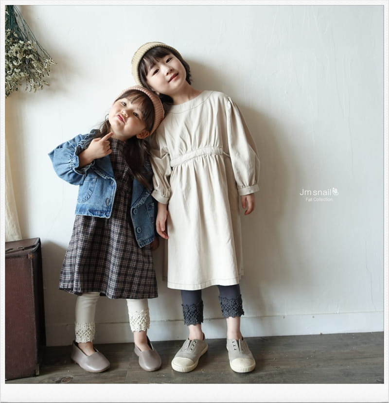 Jm Snail - Korean Children Fashion - #childofig - Latte One-piece - 10