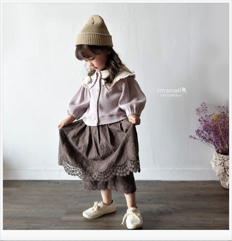 Jm Snail - Korean Children Fashion - #childrensboutique - Flower Embroidery Cardigan - 7