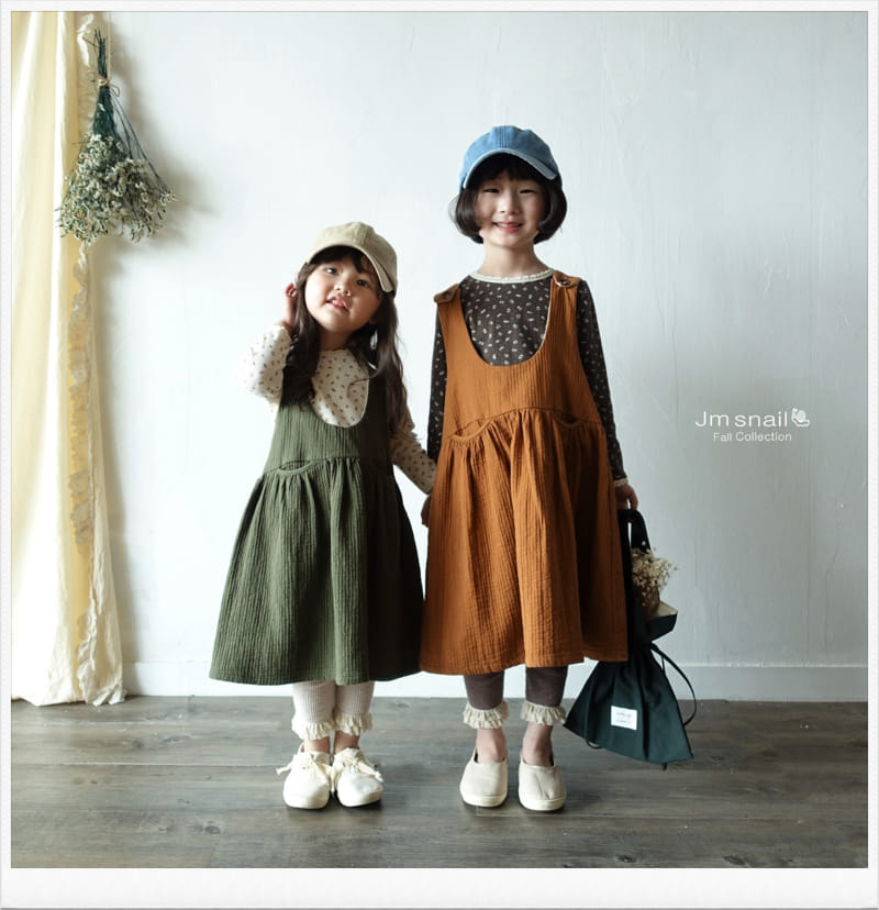 Jm Snail - Korean Children Fashion - #childrensboutique - Honey Stitch One-piece - 3
