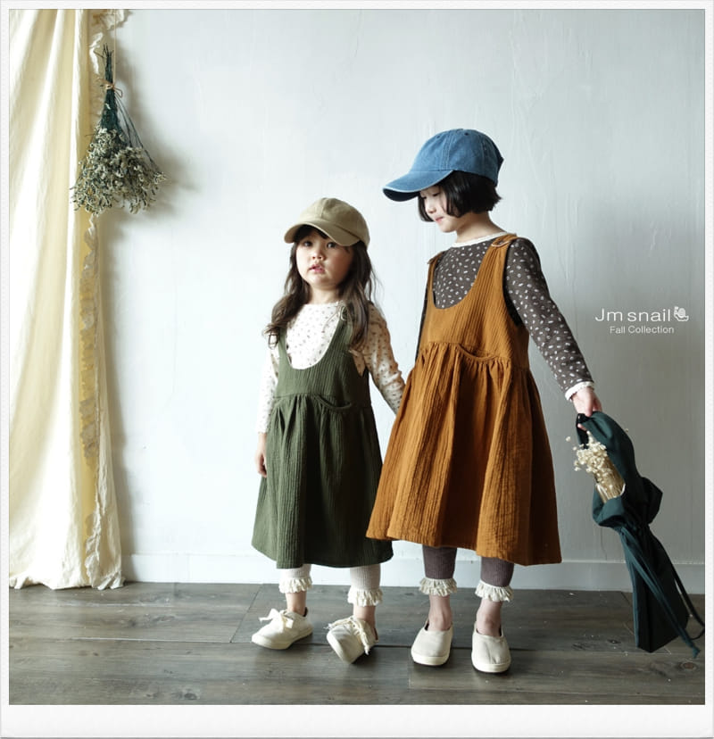 Jm Snail - Korean Children Fashion - #childrensboutique - Honey Stitch One-piece - 4