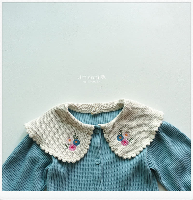 Jm Snail - Korean Children Fashion - #fashionkids - Flower Embroidery Cardigan - 10