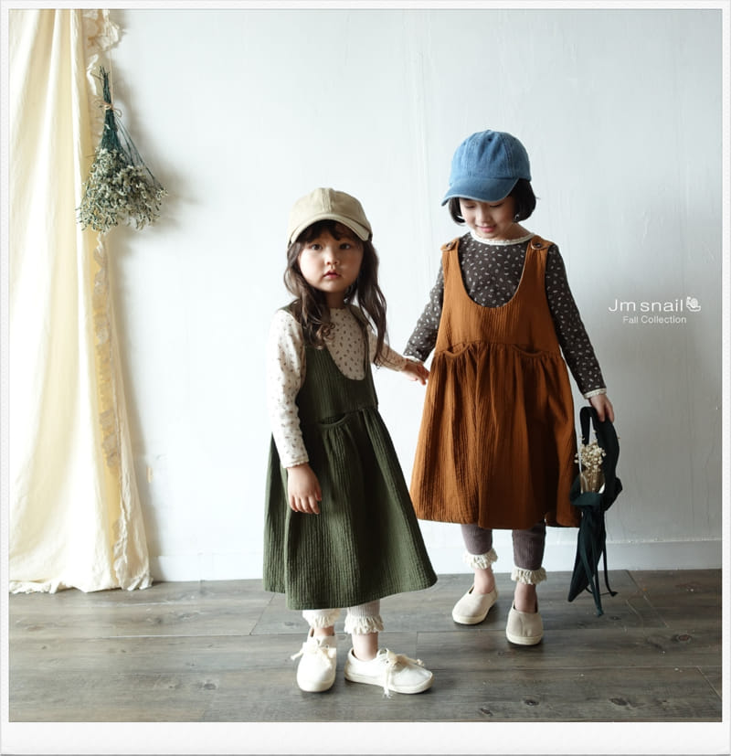Jm Snail - Korean Children Fashion - #fashionkids - Honey Stitch One-piece - 6