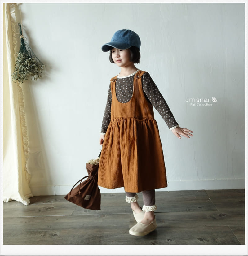 Jm Snail - Korean Children Fashion - #kidsshorts - Honey Stitch One-piece - 7