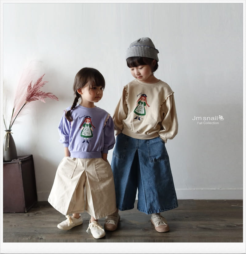Jm Snail - Korean Children Fashion - #kidsstore - Dear Shirring Sweatshirt - 2